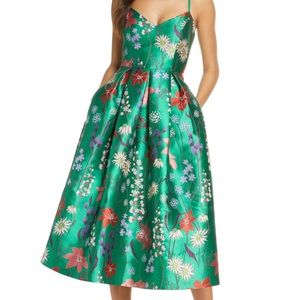 Eliza J Spaghetti Strap Fit & Flare Dress size 14